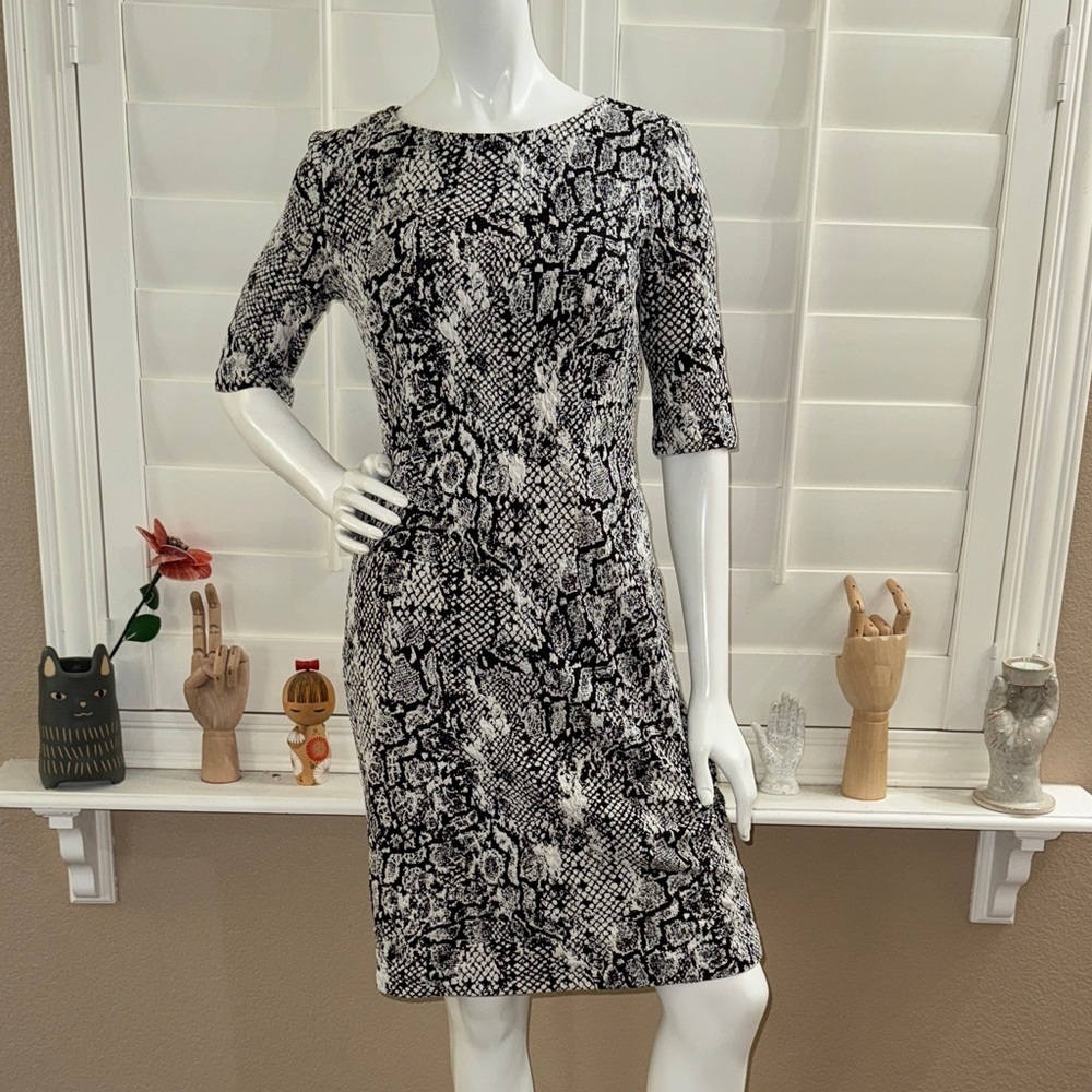 Betsey Johnson Snake Print Midi Dress
